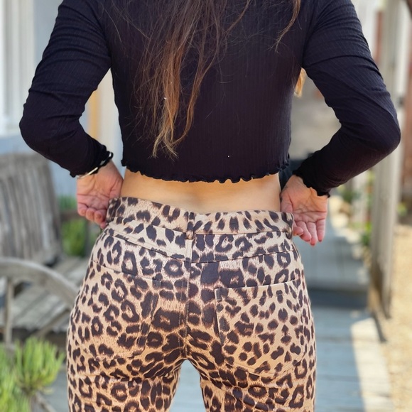 NWT Ribbed Long Sleeve Crop Top - Picture 4 of 5